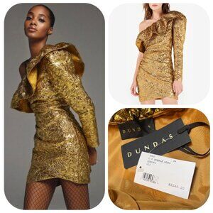 DUNDAS | Dresses | Dundas Gold Sequin Gown | Poshmark